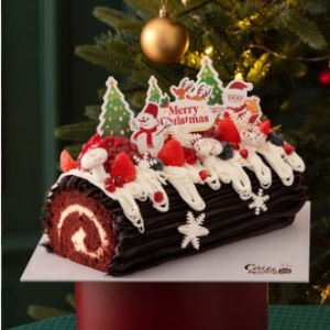 Yule Log Red Velvet – Bánh Khúc Cây